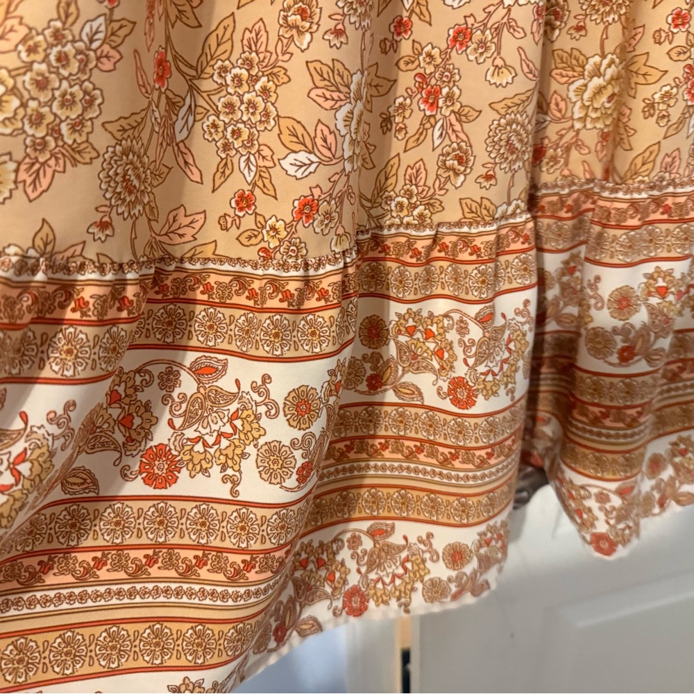 Vintage-Inspired Long Sleeve Floral Dress - Picture 5 of 5